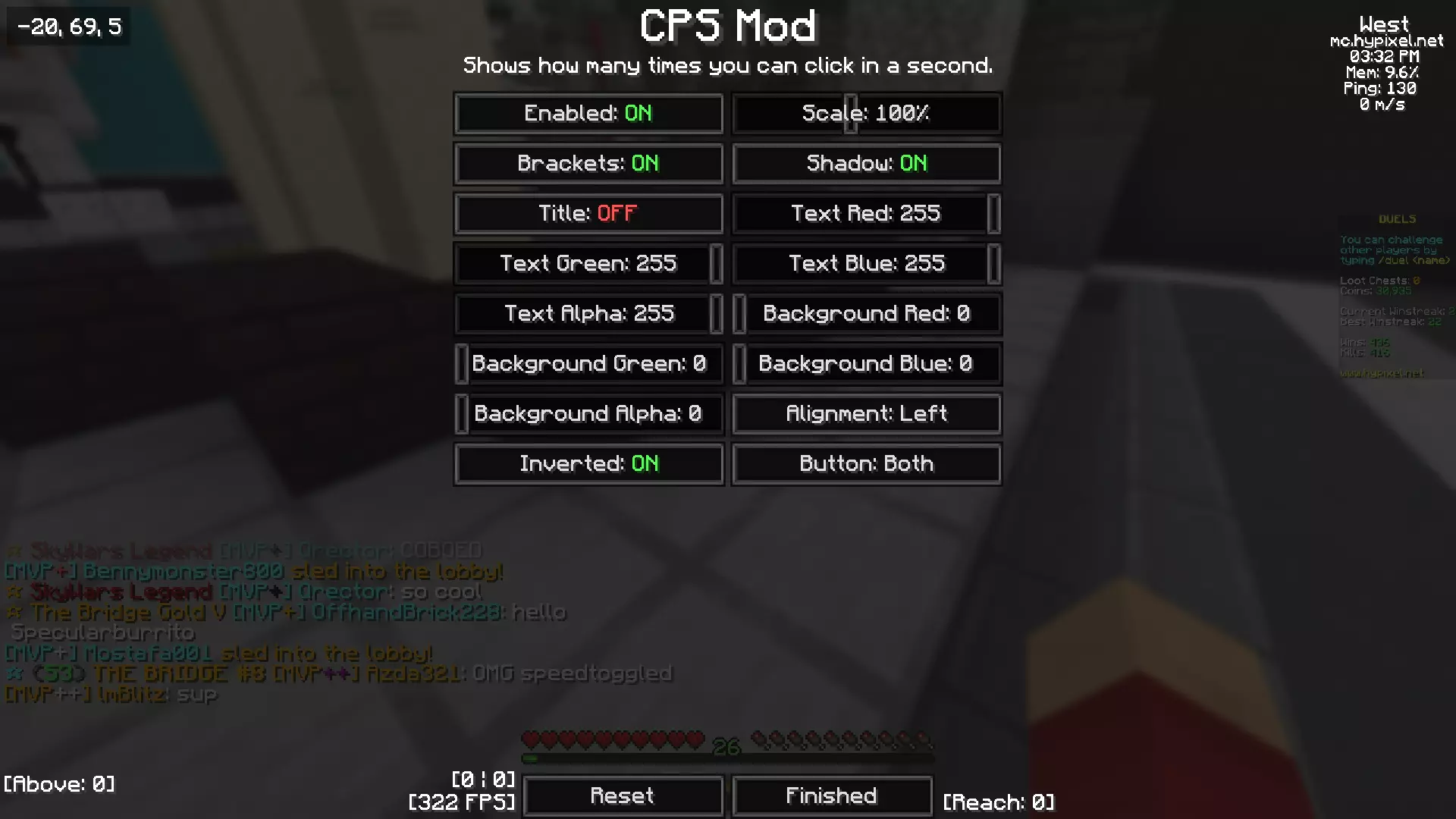 Early version of EvergreenHUD